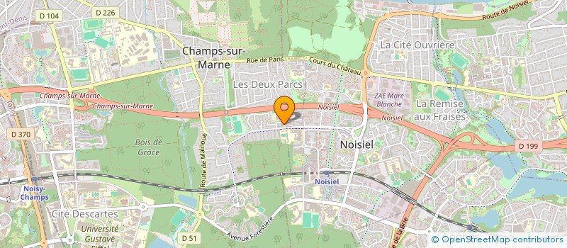 localisation de l'entreprise SCI DU 6 ALL EUGENE POTTIER  CHAMPS-SUR-MARNE