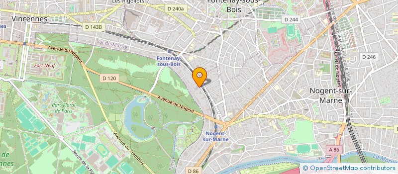 localisation de l'entreprise SCI DU 6 AVENUE ODETTE A NOGENT à NOGENT-SUR-MARNE
