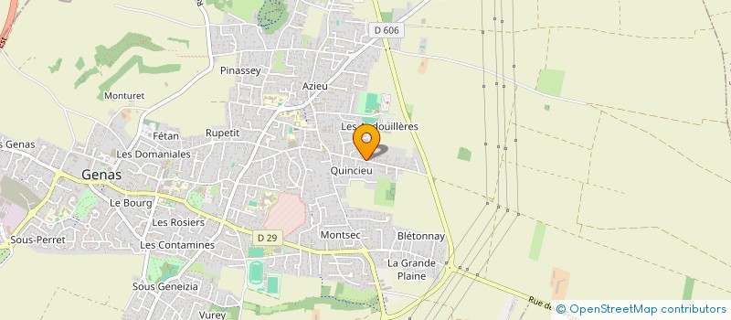 localisation de l'entreprise SCI DU 6 BIS  GENAS