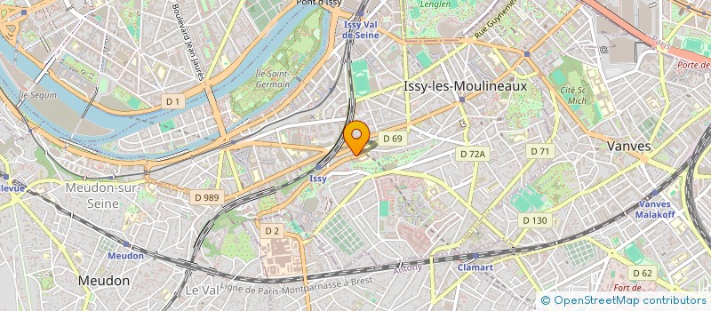 localisation de l'entreprise SCI DU 6 BIS BOULEVARD RODIN à ISSY-LES-MOULINEAUX