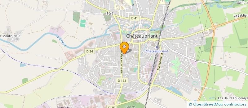 localisation de l'entreprise SCI DU 6 BIS RUE HOCHE à CHATEAUBRIANT