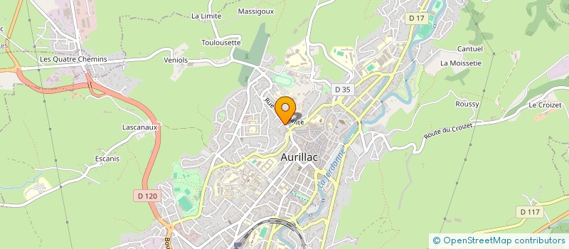 localisation de l'entreprise SCI DU 6 DE LA RUE VICTOR HUGO à AURILLAC