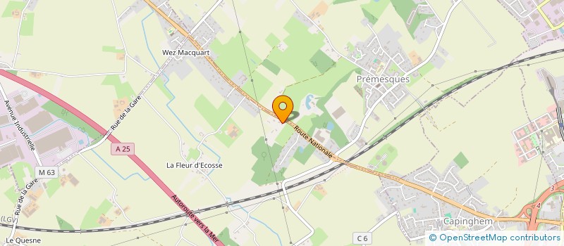 localisation de l'entreprise SCI DU 6 DOREZ  ENNETIERES-EN-WEPPES