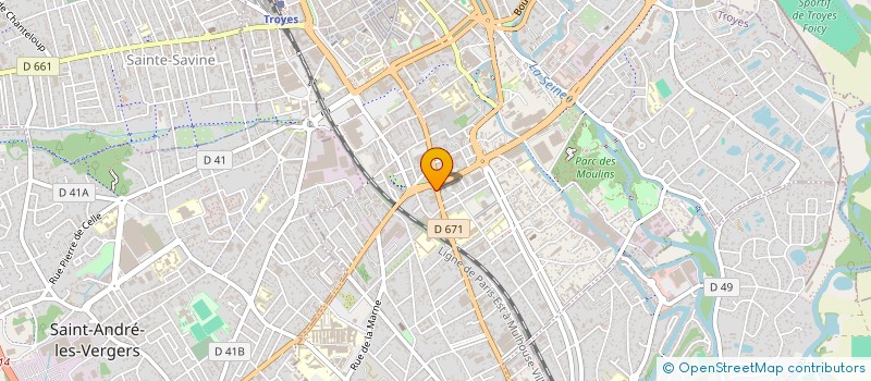 localisation de l'entreprise SCI DU 6 ET 8 RUE DE L'ETAPE AUX VINS à TROYES