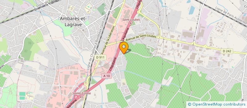 localisation de l'entreprise SCI DU 6 ET 8 RUE DES POURRINS à SAINTE-EULALIE