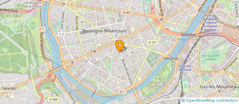 localisation de l'entreprise SCI DU 6 PAUL DE KOCK à BOULOGNE-BILLANCOURT