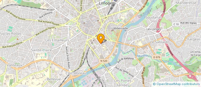 localisation de l'entreprise SCI DU 6 PL BLANQUI à LIMOGES
