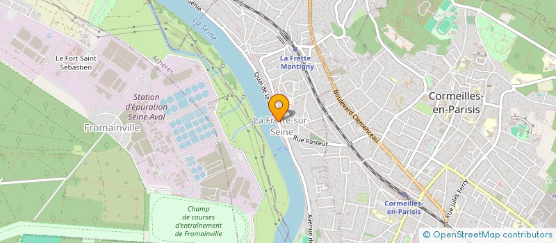 localisation de l'entreprise SCI DU 6 PLACE DE L'HOTEL DE VILLE  LA FRETTE-SUR-SEINE