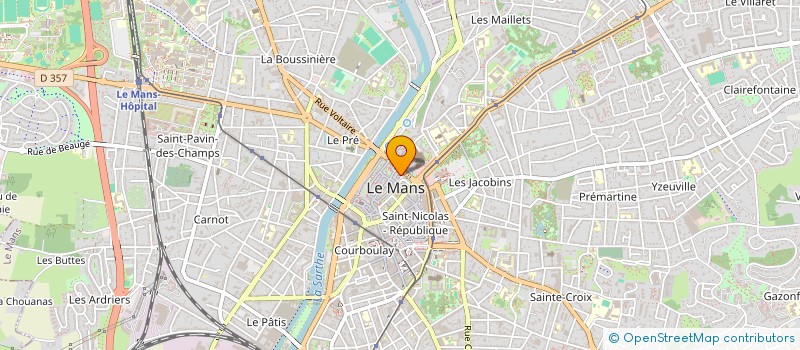 localisation de l'entreprise SCI DU 6 PLACE DU HALLAI  LE MANS