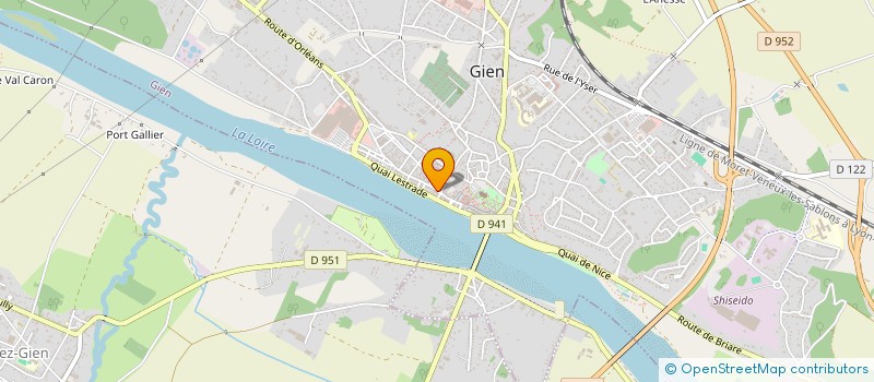 localisation de l'entreprise SCI DU 6 RUE BERNARD PALISSY A GIEN  GIEN