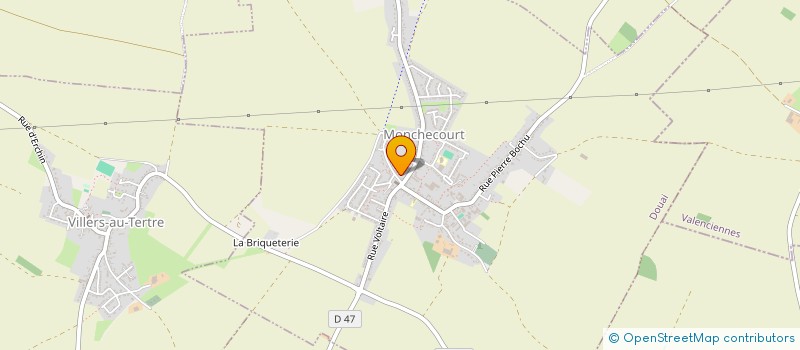 localisation de l'entreprise SCI DU 6 RUE D'ERCHIN  VILLERS-AU-TERTRE