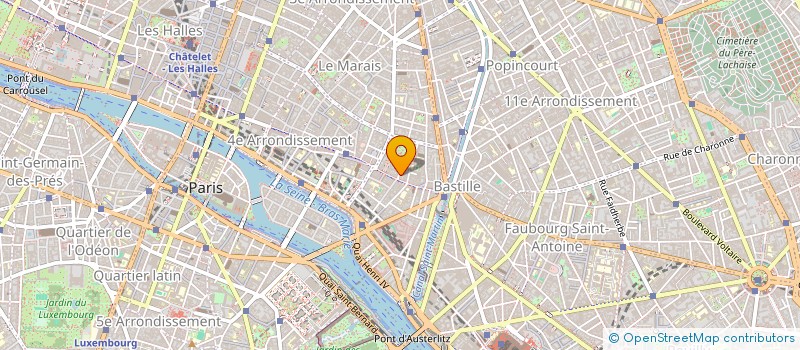 localisation de l'entreprise SCI DU 6 RUE DE BIRAGUE  PARIS