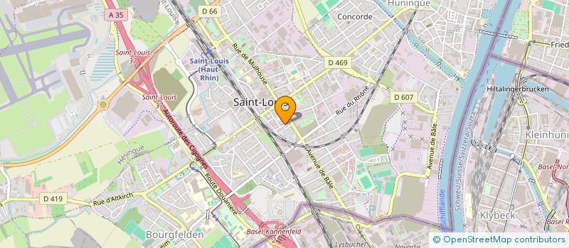 localisation de l'entreprise SCI DU 6 RUE DE HESINGUE  SAINT-LOUIS