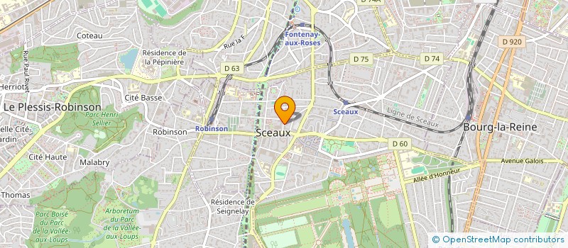 localisation de l'entreprise SCI DU 6 RUE DE LA FLECHE  SCEAUX