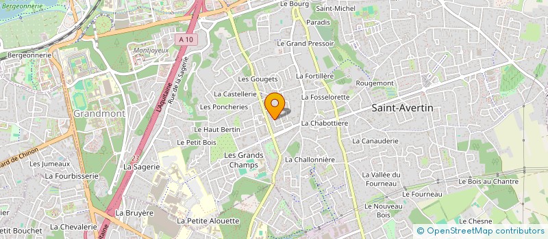 localisation de l'entreprise SCI DU 6 RUE DE LA FOSSE PRIMAULT  SAINT-AVERTIN