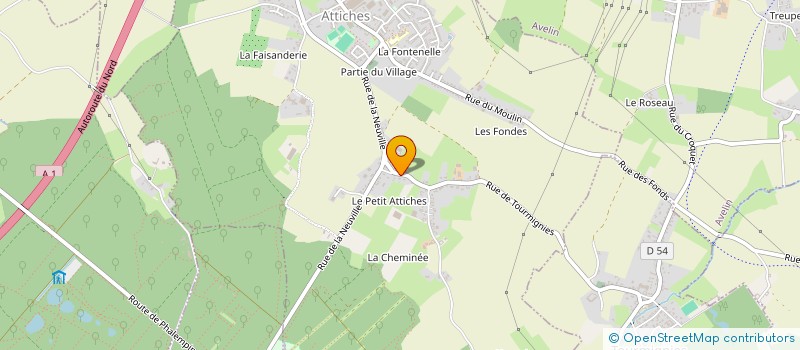 localisation de l'entreprise SCI DU 6 RUE DE TOURMIGNIES à ATTICHES