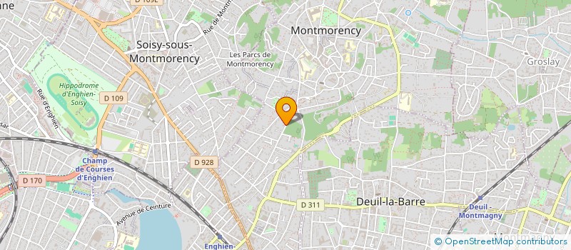 localisation de l'entreprise SCI DU 6 RUE DES CHESNEAUX à MONTMORENCY