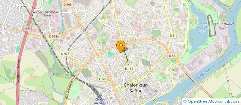 localisation de l'entreprise SCI DU 6 RUE DU CHATELET à CHALON-SUR-SAONE