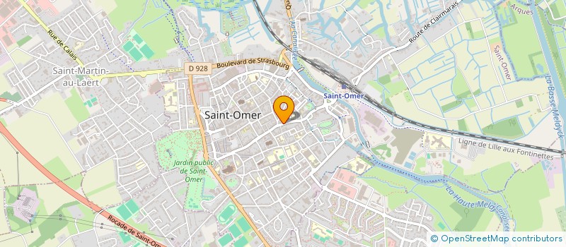localisation de l'entreprise SCI DU 6 RUE FAIDHERBE  SAINT-OMER