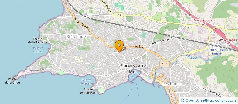 localisation de l'entreprise SCI DU 6 RUE GABRIEL PERI à SANARY-SUR-MER