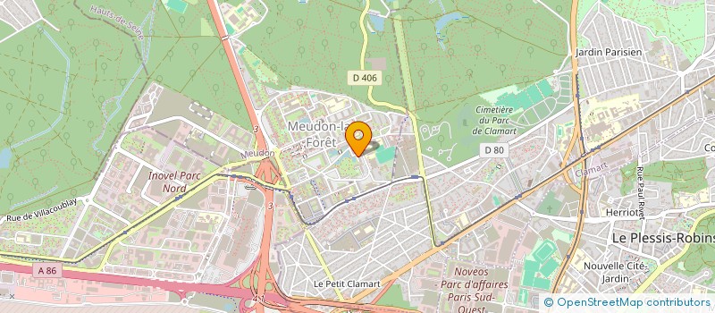 localisation de l'entreprise SCI DU 6 RUE PIERRE JOSEPH REDOUTE  MEUDON
