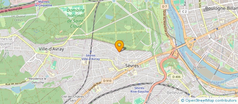 localisation de l'entreprise SCI DU 6 VILLA DES SABLONS à SEVRES