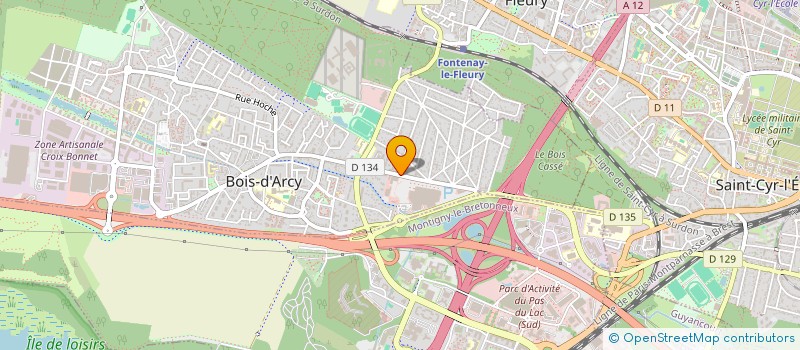 localisation de l'entreprise SCI DU 60 AV JEAN JAURES  BOIS-D'ARCY