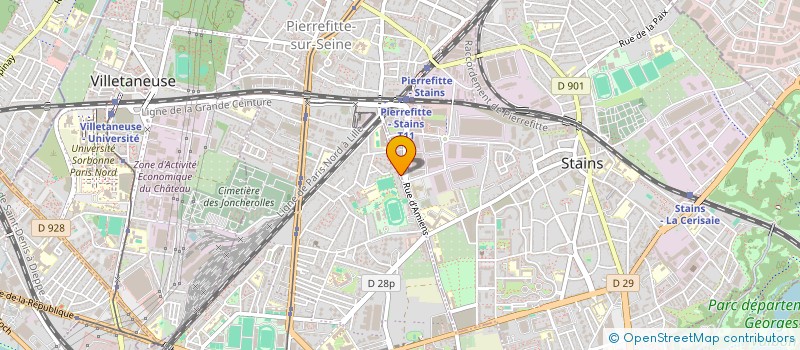 localisation de l'entreprise SCI DU 60 RUE D'AMIENS à PIERREFITTE-SUR-SEINE