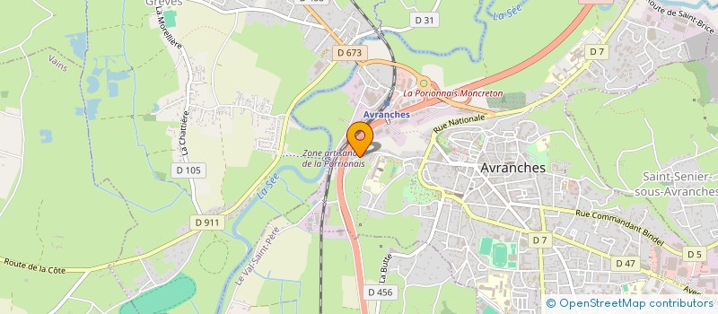 localisation de l'entreprise SCI DU 60 RUE DU CHANOINE BERANGER  AVRANCHES