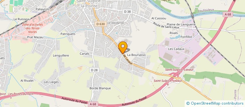 localisation de l'entreprise SCI DU 600  SAINT-SULPICE-LA-POINTE