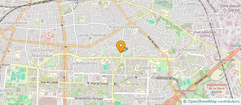 localisation de l'entreprise SCI DU 60RUE PAUL LANGEVIN  RENNES