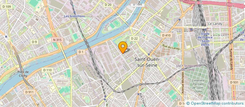 localisation de l'entreprise SCI DU 61 AVENUE MICHELET à SAINT-OUEN-SUR-SEINE
