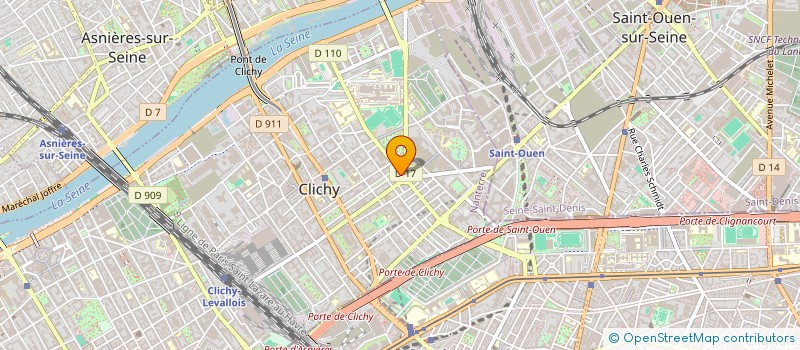 localisation de l'entreprise SCI DU 61 BD DU GENERAL LECLERC à CLICHY