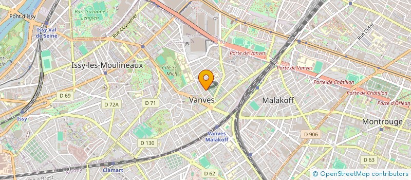 localisation de l'entreprise SCI DU 61 BOULEVARD FELIX FAURE  VANVES