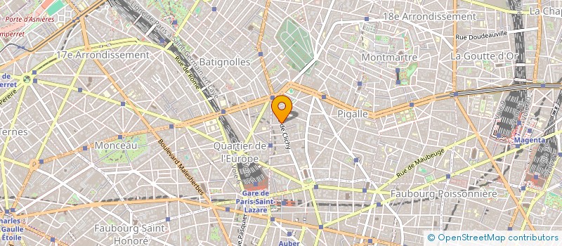 localisation de l'entreprise SCI DU 61 RUE DE CLICHY  PARIS