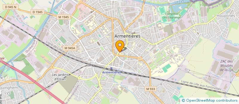 localisation de l'entreprise SCI DU 61 RUE DE LILLE  ARMENTIERES