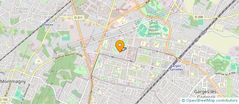 localisation de l'entreprise SCI DU 61 RUE EDOUARD VAILLANT à SARCELLES