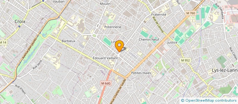 localisation de l'entreprise SCI DU 61 RUE RUBENS  ROUBAIX