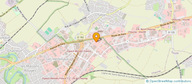 localisation de l'entreprise SCI DU 612 AV DE PARIS à NIORT