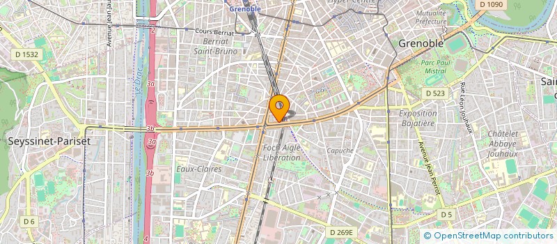 localisation de l'entreprise SCI DU 62 BD FOCH  GRENOBLE