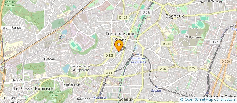 localisation de l'entreprise SCI DU 62 RAYMOND LEFEVRE-GENTILLY-NEYTS à FONTENAY-AUX-ROSES