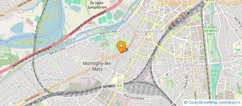 localisation de l'entreprise SCI DU 62 RUE DE PONT A MOUSSON à MONTIGNY-LES-METZ