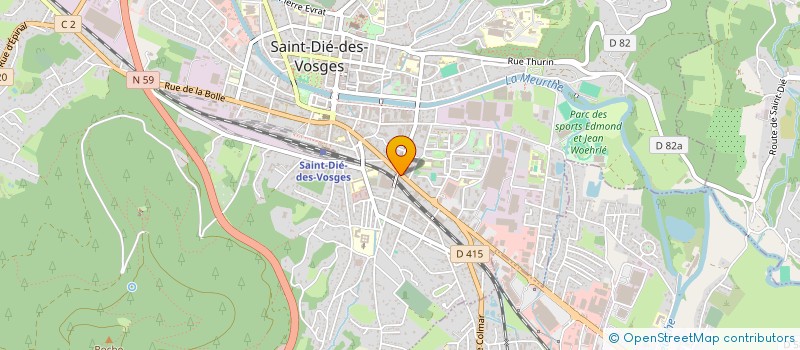 localisation de l'entreprise SCI DU 63 RUE D'ALSACE à SAINT-DIE-DES-VOSGES