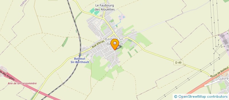 localisation de l'entreprise SCI DU 63 RUE LAMARTINE  BAILLEUL-SIR-BERTHOULT