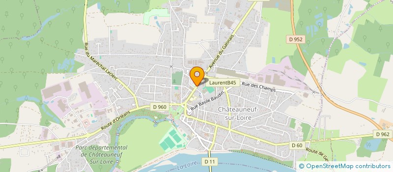 localisation de l'entreprise SCI DU 64 AVENUE DE LA GARE à CHATEAUNEUF-SUR-LOIRE