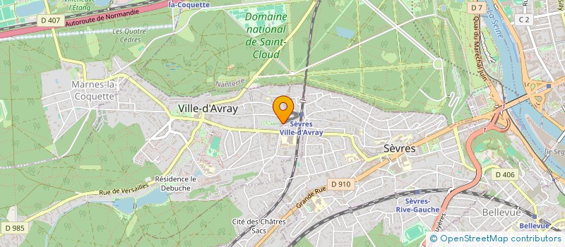 localisation de l'entreprise SCI DU 64 BOULEVARD MALESHERBES à SEVRES