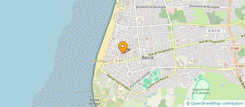 localisation de l'entreprise SCI DU 64 R THELLIER  BERCK