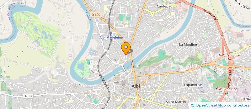 localisation de l'entreprise SCI DU 64 ROUTE DE MILLAU à ALBI