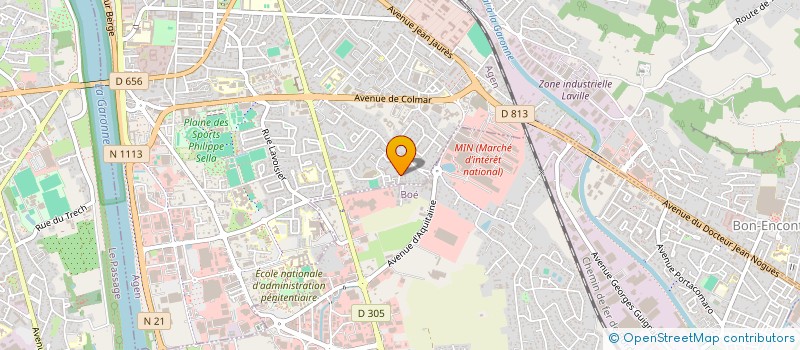 localisation de l'entreprise SCI DU 64 RUE JEAN DIDIER BAZE  AGEN