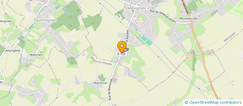 localisation de l'entreprise SCI DU 640 DE LA ROSIERE A MERIGNIES  MERIGNIES